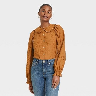 Women's Balloon Long Sleeve Button-Down Shirt - Universal Thread™ | Target