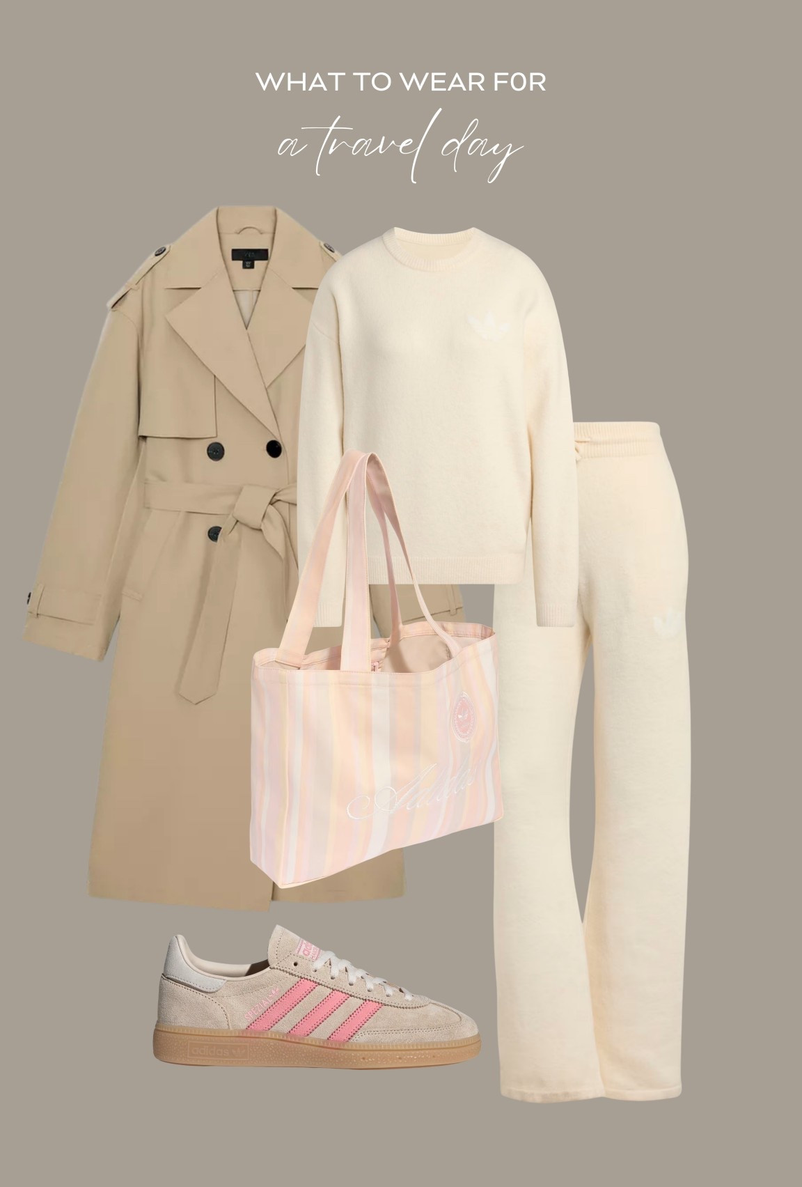 Travel day outfit inspo 🤎🫶

Adidas pink handball spezials / cream jogger set / casual style 

#LTKstyletip #LTKuk #LTKspring