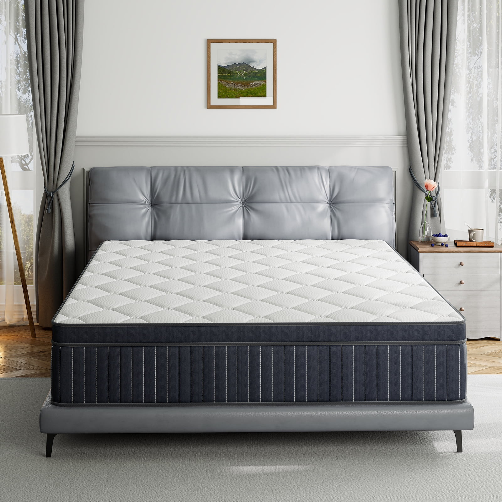 Queen Mattress, Babo Care 12 Inch Cooling-Gel Memory Foam and Individually Pocket Innerspring Hyb... | Walmart (US)