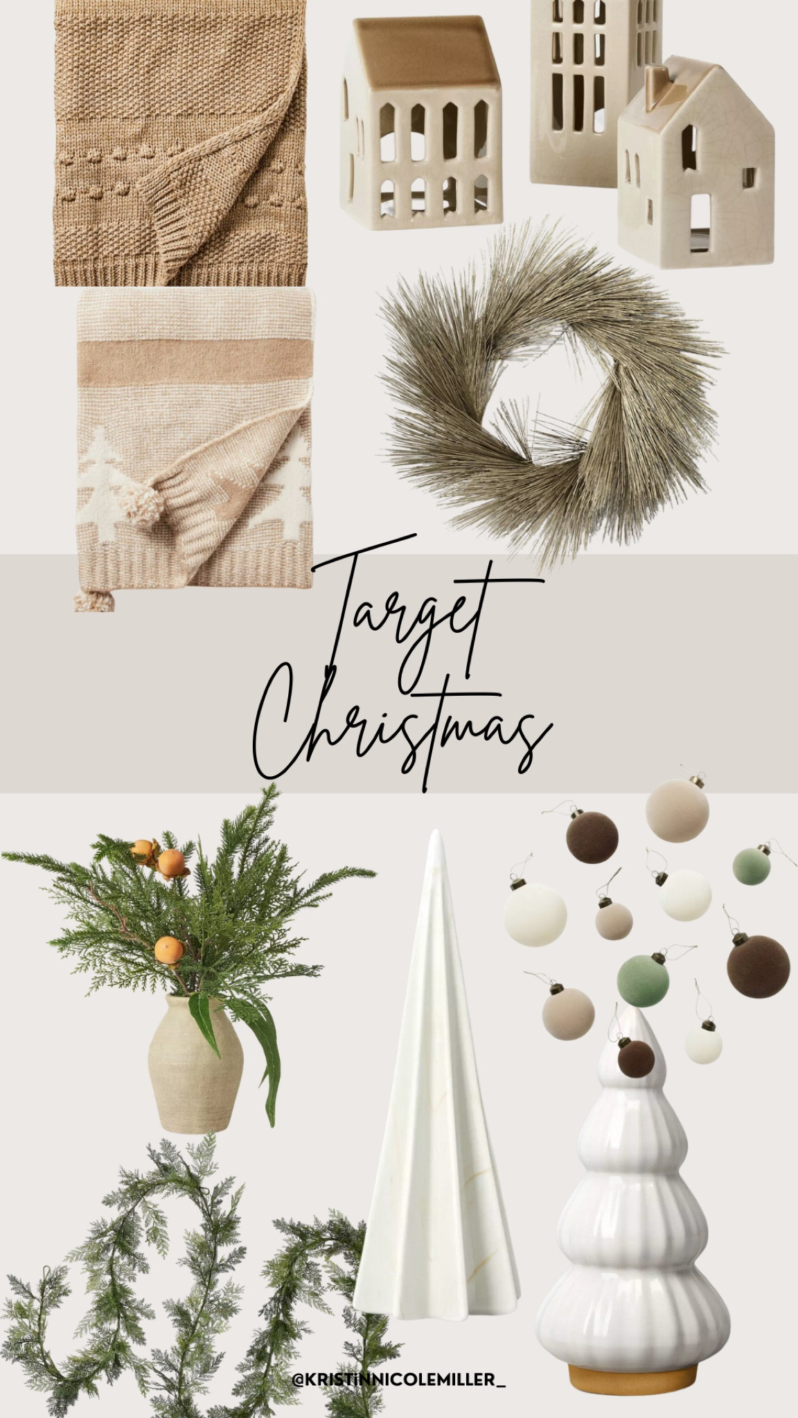 Target Christmas, wreath, throw blanket, ceramic houses, ornaments, garland, faux greenery, holiday 

#LTKSeasonal #LTKhome #LTKHoliday