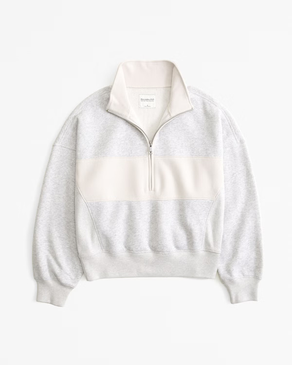 Women's Essential Sunday Half-Zip | Women's Tops | Abercrombie.com | Abercrombie & Fitch (US)