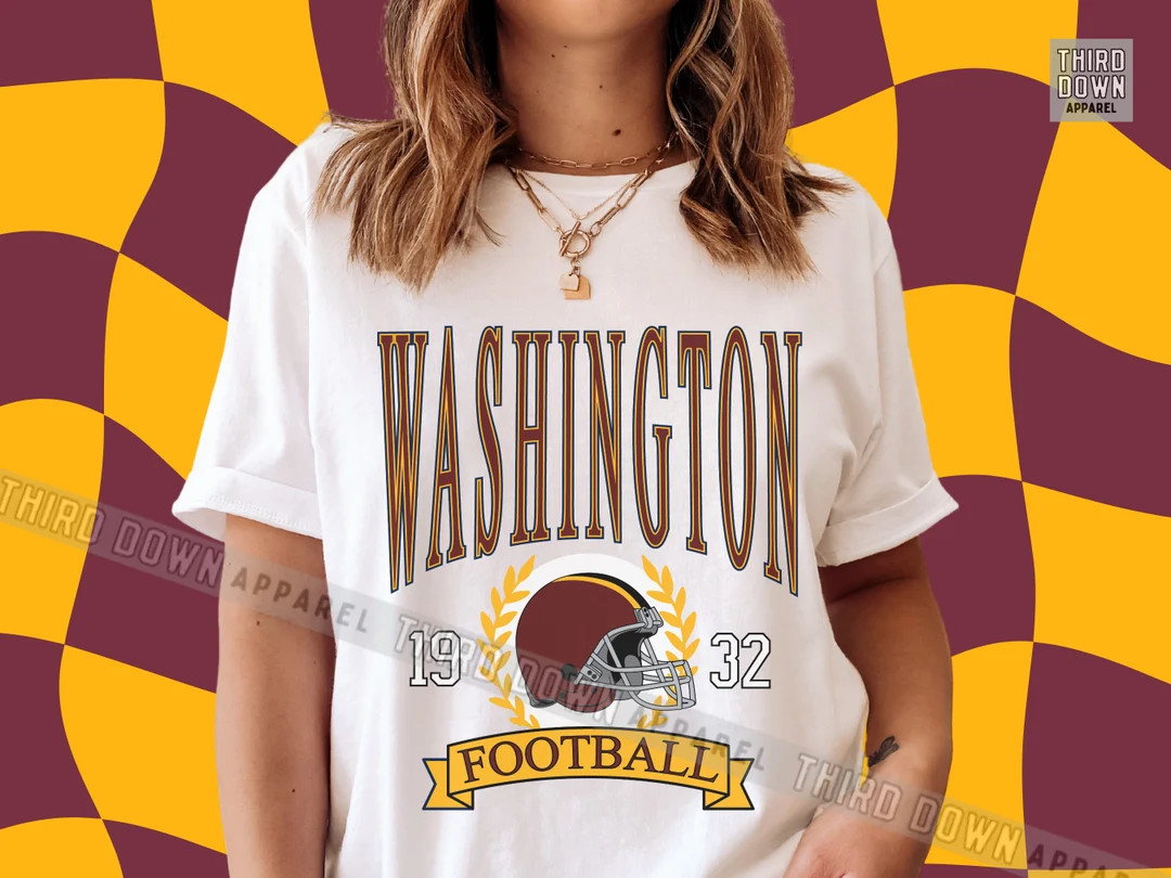 Throwback Washington Football Shirt Vintage Commanders - Etsy | Etsy (US)