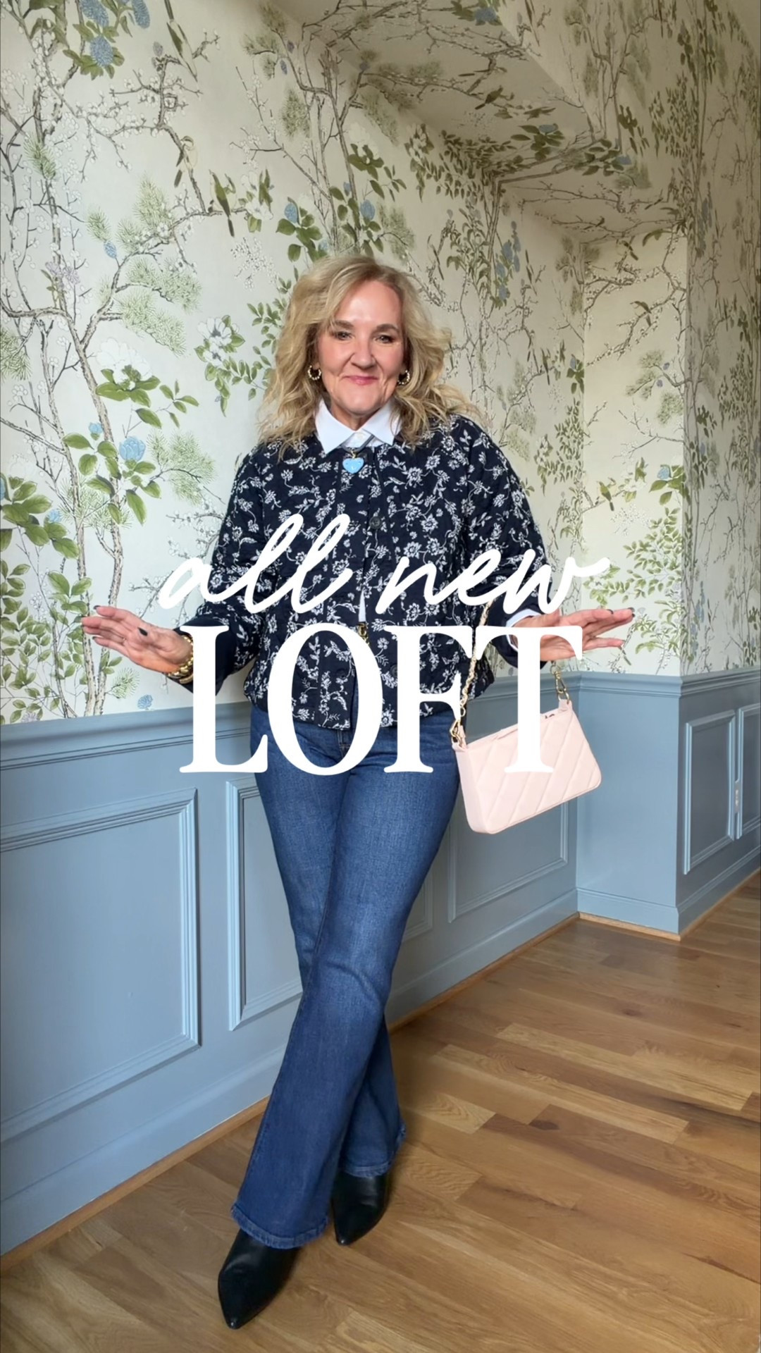 New loft arrivals. Sizes in jeans all 29 petite. 
Floral Quilted jacket medium petite 
Everything else size medium/8/29 regular 
Outfits for early spring, vacations, some wear right now  

#LTKOver40 #LTKSaleAlert #LTKPetite