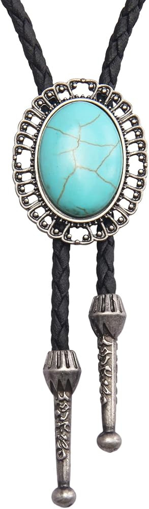 GelConnie Native American Bolo Tie Rodeo Cowboy Leather Necktie Western Necklace Costume Accessor... | Amazon (US)