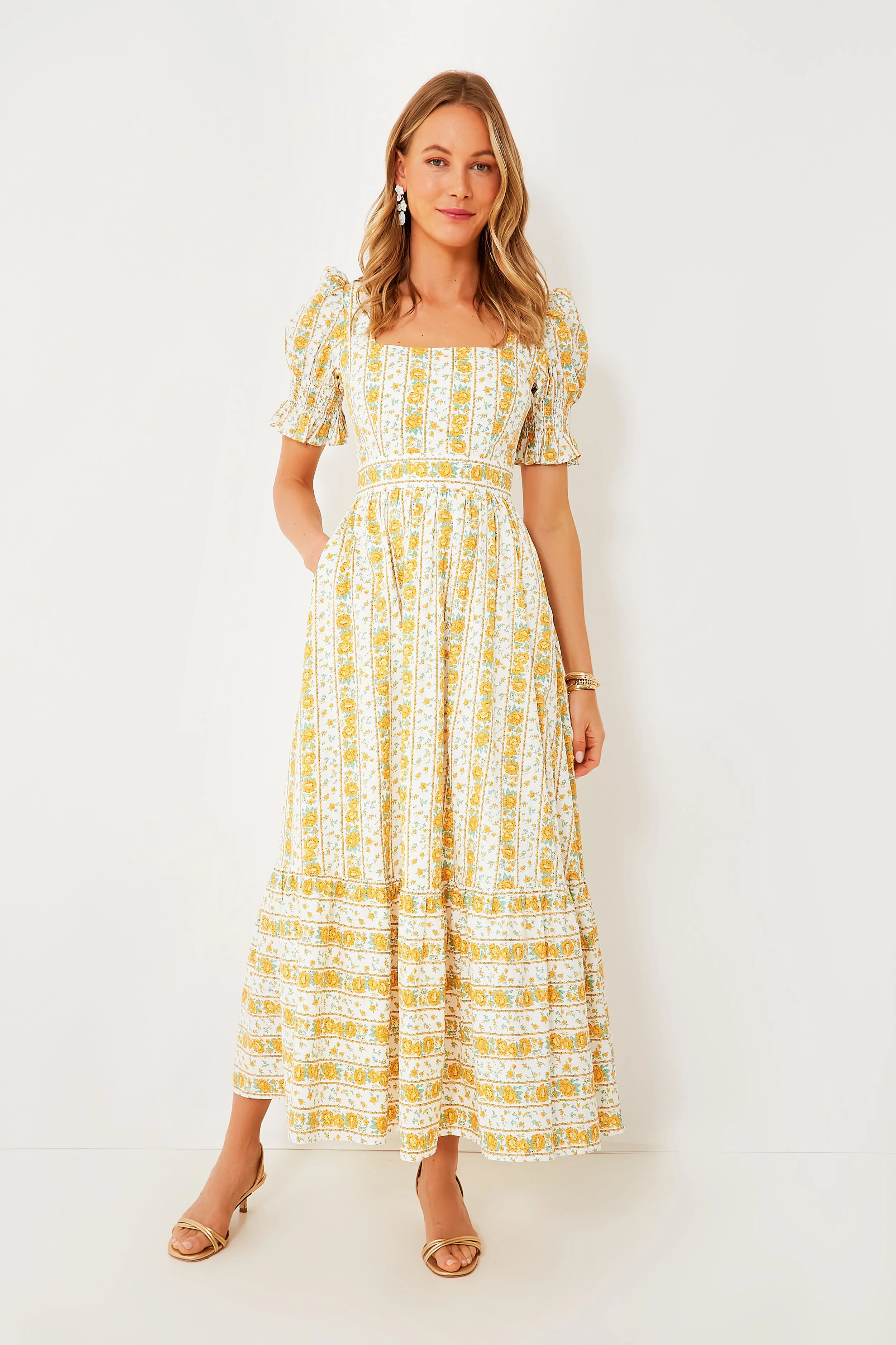 Yellow Floral Phillipa Maxi Dress 
                Hyacinth House | Tuckernuck (US)