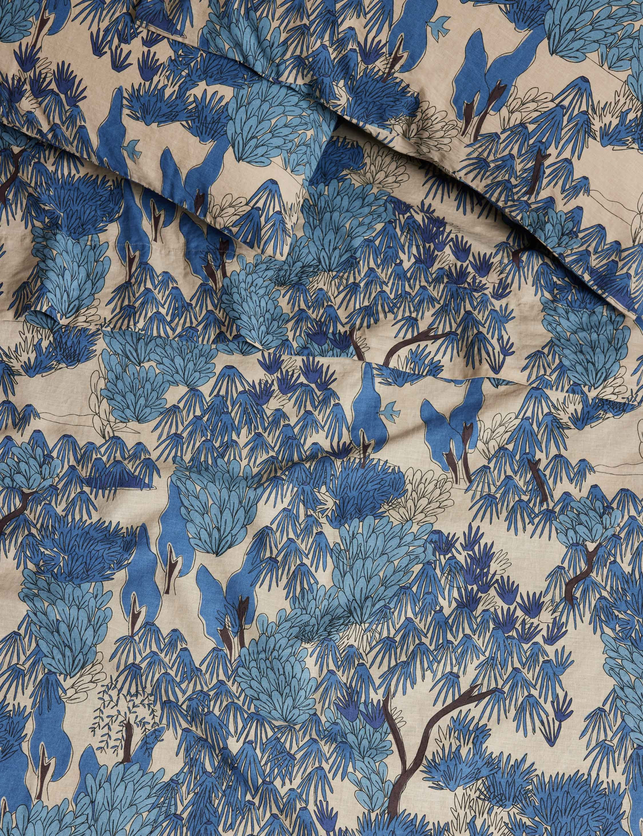 Garden Walk Linen Cotton Duvet Cover by Sarah Sherman Samuel | Lulu and Georgia 