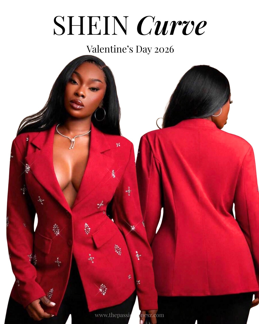 Shein Curve Valentine’s Day 2026 Tops & Blazer 🌹 

#LTKPlusSize #LTKFindsUnder50 #LTKFindsUnder100