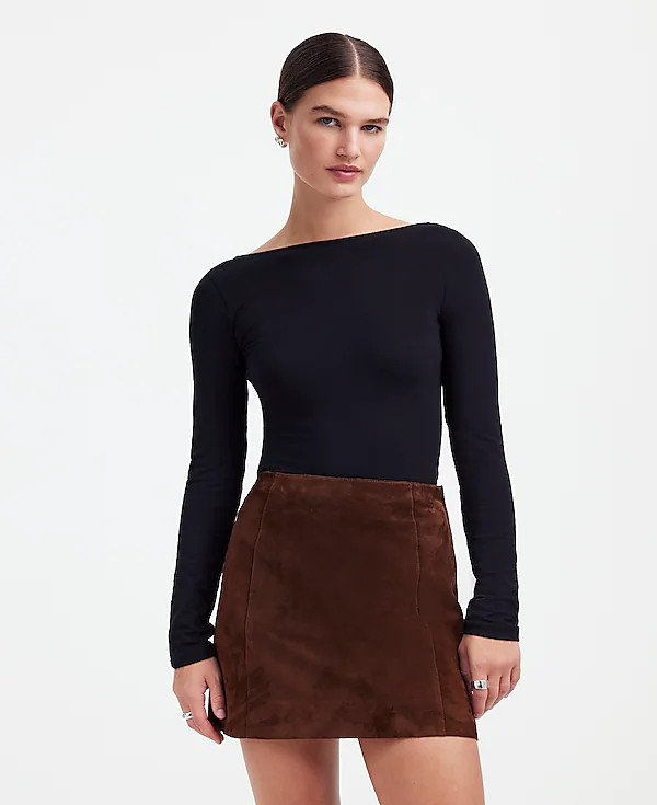 Alexa Chung for Madewell Suede Mini Skirt | Madewell | Madewell