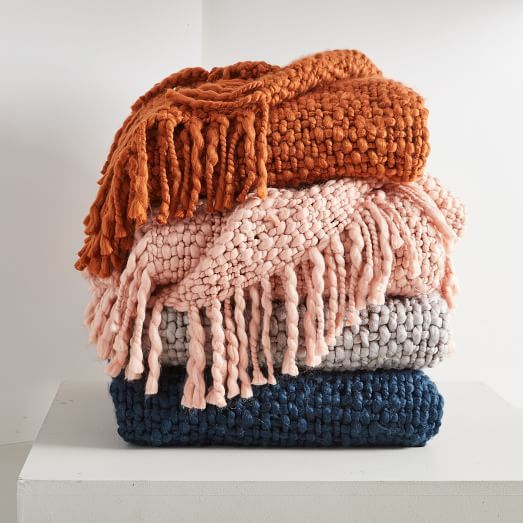 Solid Basketweave Throw | West Elm (US)