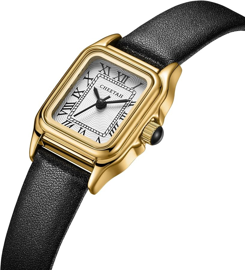 CHEETAH Small Ladies Watches for Women Analogue Quartz Womens Watch with Vintage Bracelet, Rectan... | Amazon (UK)