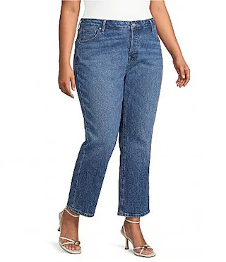 Good American Plus Size Vintage Straight Ankle Length Denim Jeans -  16W | Dillard's