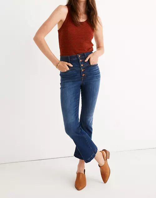 Cali Demi-Boot Jeans in Brookhaven Wash: Pieced Yoke Edition | Madewell