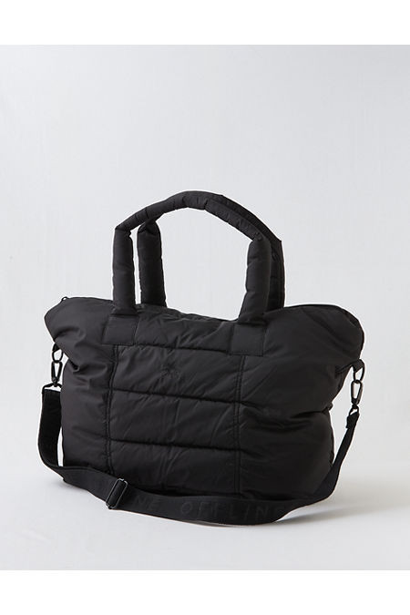 OFFLINE By Aerie Puff Love Tote Bag Women's True Black One Size | Aerie