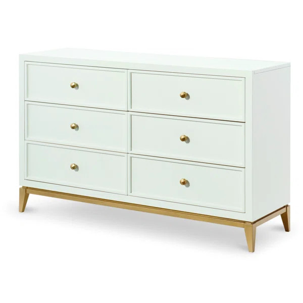 Aubry 6 Drawer Double Dresser | Wayfair North America