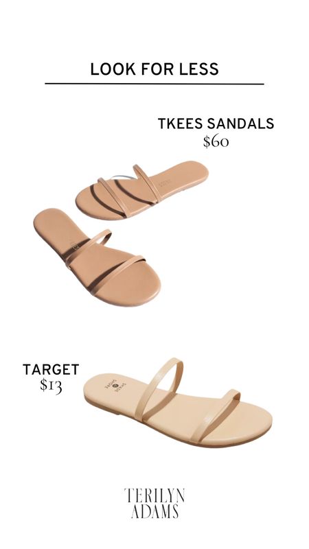 Target has a really great look for less for the Gemma TKEES sandals (and it’s only $13!!!). You definitely need a simple pair of flip flop sandals for vacation outfits this year. #lookforless 

#LTKtravel #LTKswim
