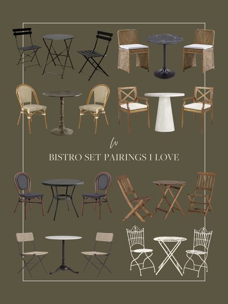 Patio season is here, and that means bistro sets are a must! I’ve rounded up some of my favorite bistro pairings, both sets and separates, that are perfect for dining al fresco this summer! Ranging in price points, and all very beautiful! 

#LTKSeasonal #LTKhome #LTKsalealert