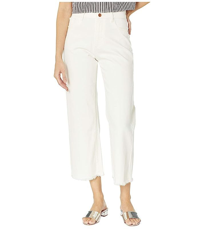 DL1961 Hepburn High-Rise Wide Leg in Eggshell (Eggshell) Women's Jeans | Zappos