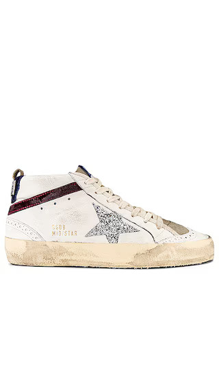 Mid Star Sneaker in White, Silver, Wine, & Medieval | Revolve Clothing (Global)