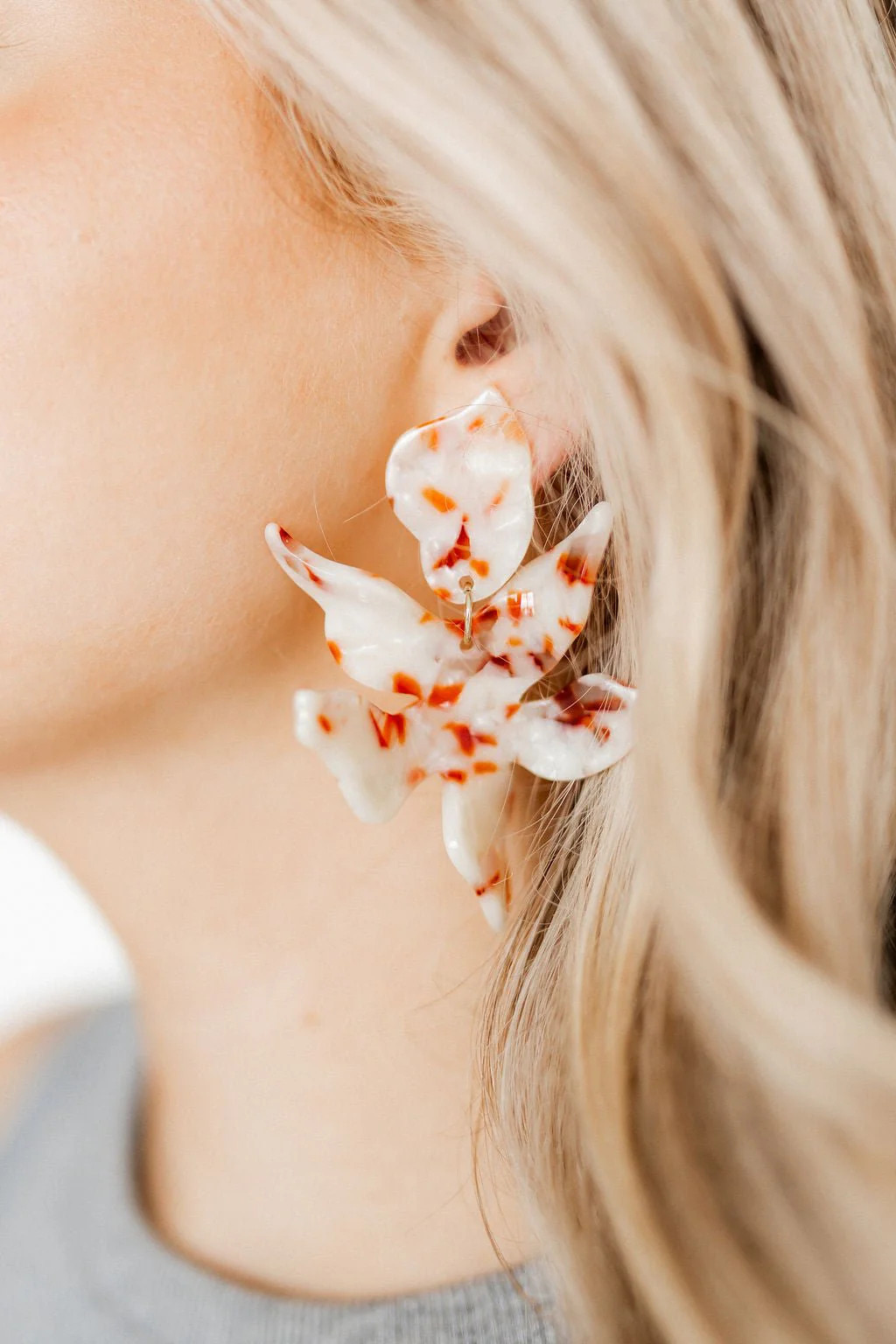 Flora Statement Earrings - Texas Pearl - Shop LINNY CO | LINNY CO LLC