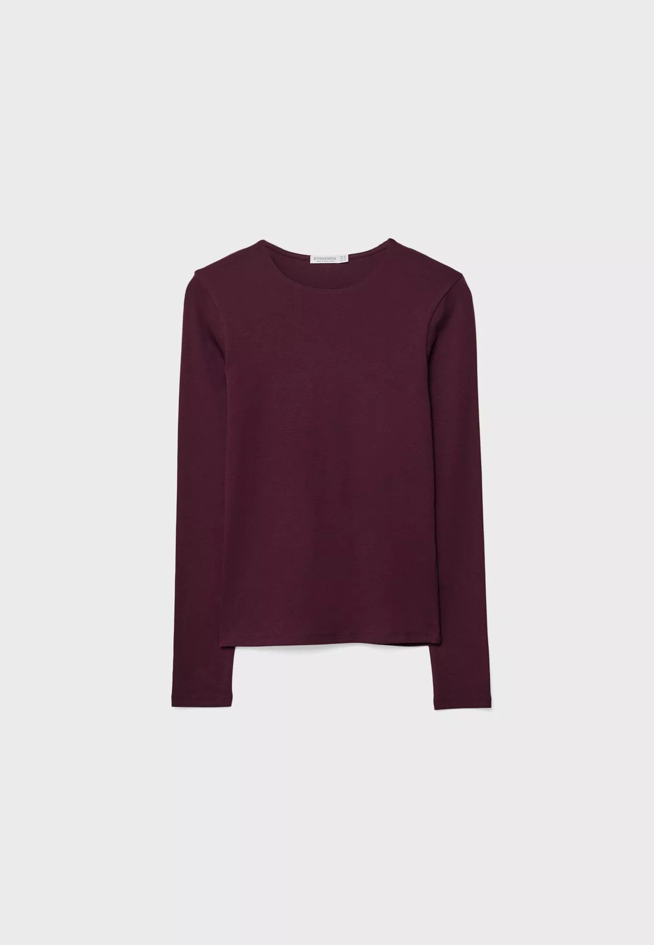 Basic-Shirt mit langen Ärmeln - T-shirts für Damen | Stradivarius Deutschland | Stradivarius DE