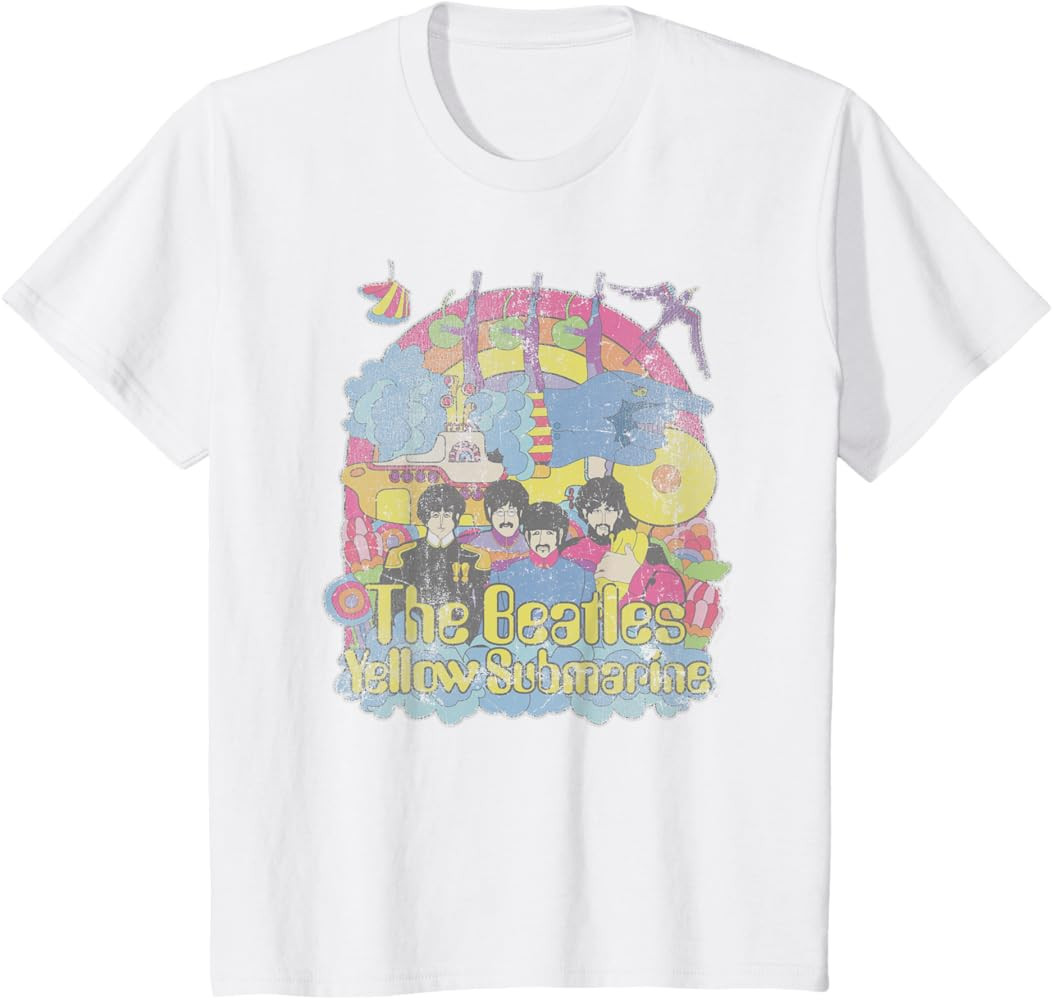 The Beatles - Yellow Submarine Vintage T-Shirt | Amazon (US)