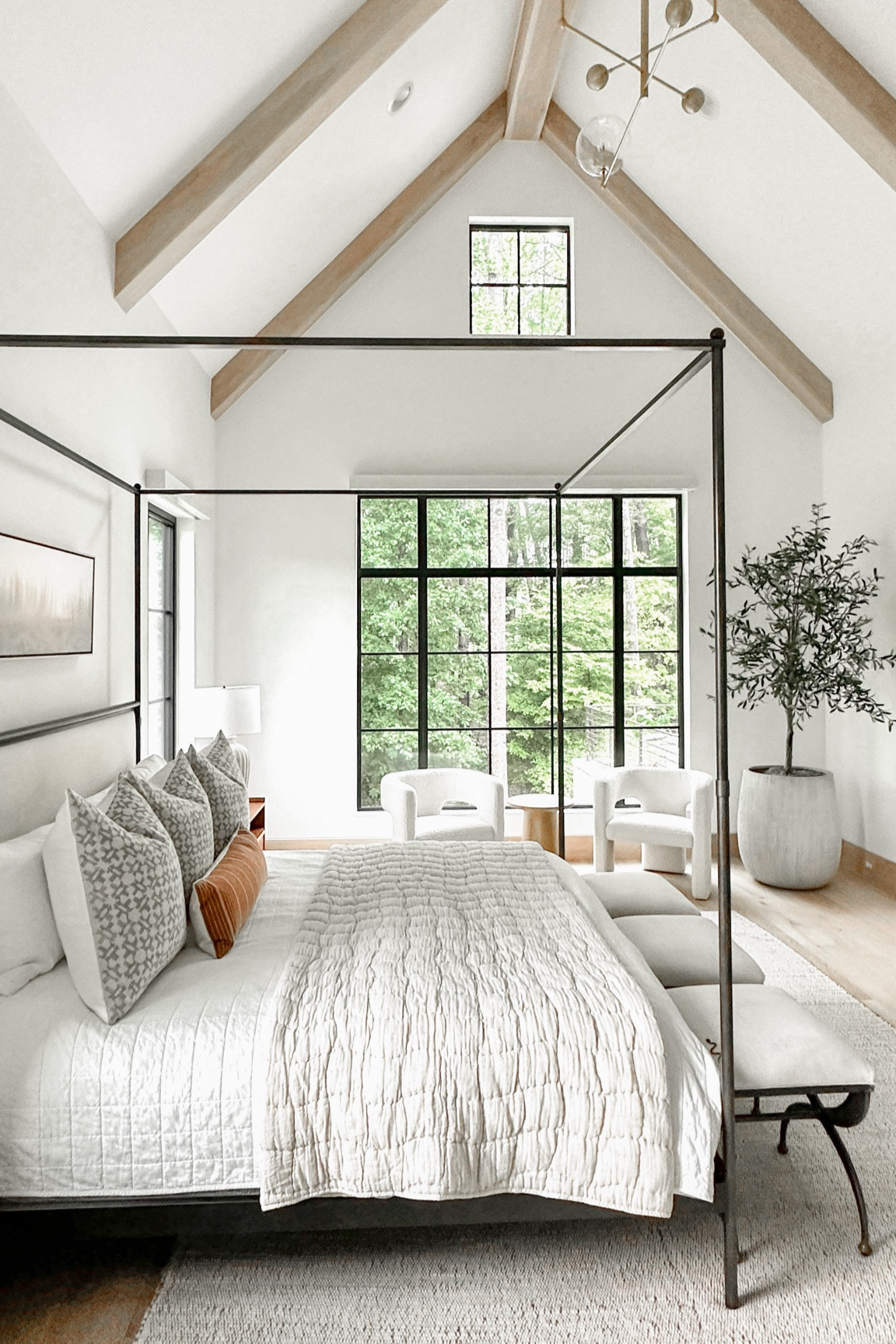 Our bedroom was one of the first rooms to be completed in our home when we moved in 2020.  I have to admit that while I love this space, I am thinking of freshening things up a bit.  Do I have any idea what that might look like?  No.  Will it likely take me another three years to commit to changes. Yes. 😉 Hope you all have a wonderful day!  

#LTKhome