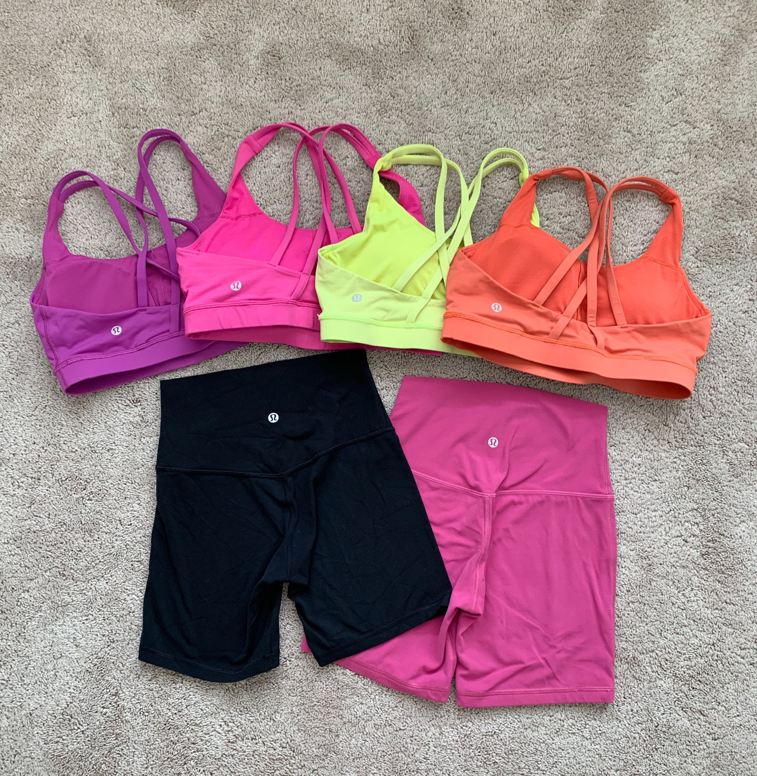 Lululemon energy bra
Align bike shorts 

#LTKFind #LTKfit #LTKunder100