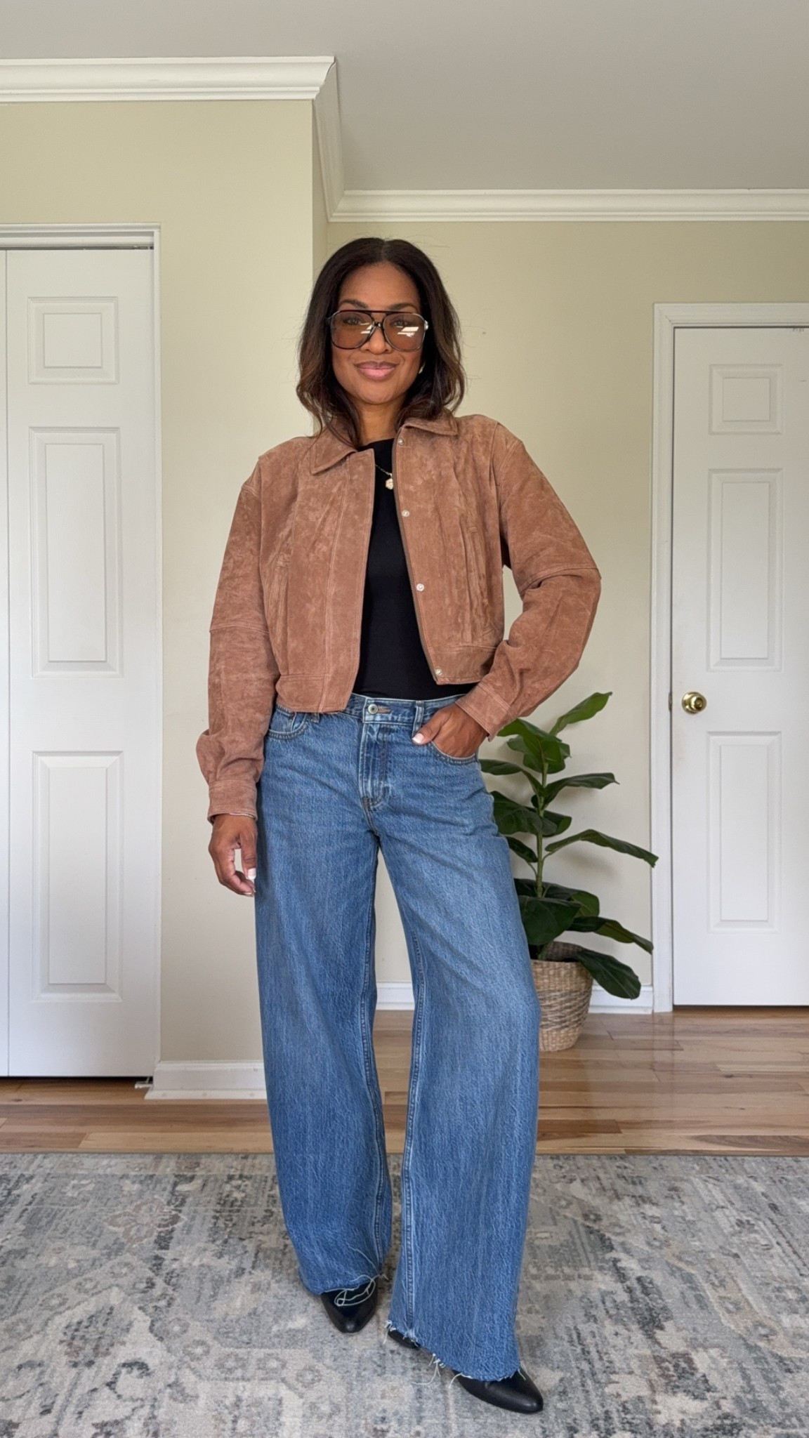 Wearing a small and the jacket. And size 27 regular in the jeans.

#LTKgrwm #LTKootd #LTKOver40