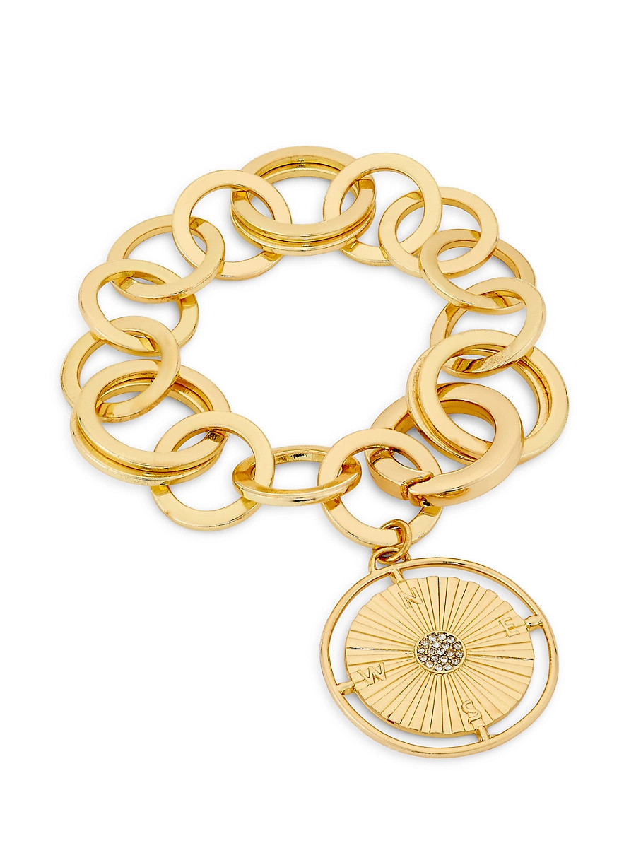 Women's Chain Calliope Goldtone & Cubic Zirconia Bracelet - Gold | Saks Fifth Avenue