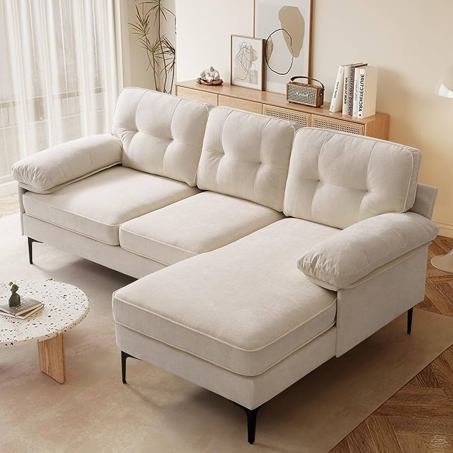 ABAKAN 79” Modern Sectional Sofas Couches for Living Room, Chenille L Shaped Couches with Chais... | Amazon (US)