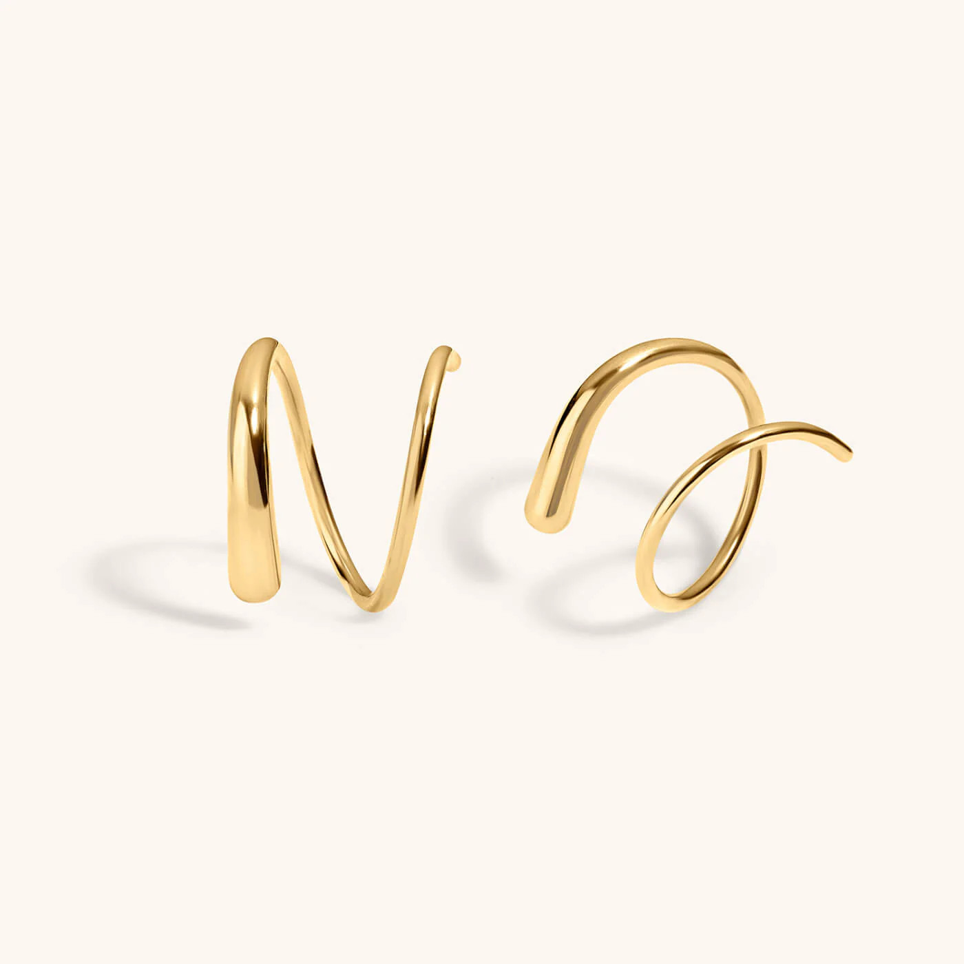 Classic Twirl Earrings in Titanium | Maison Miru