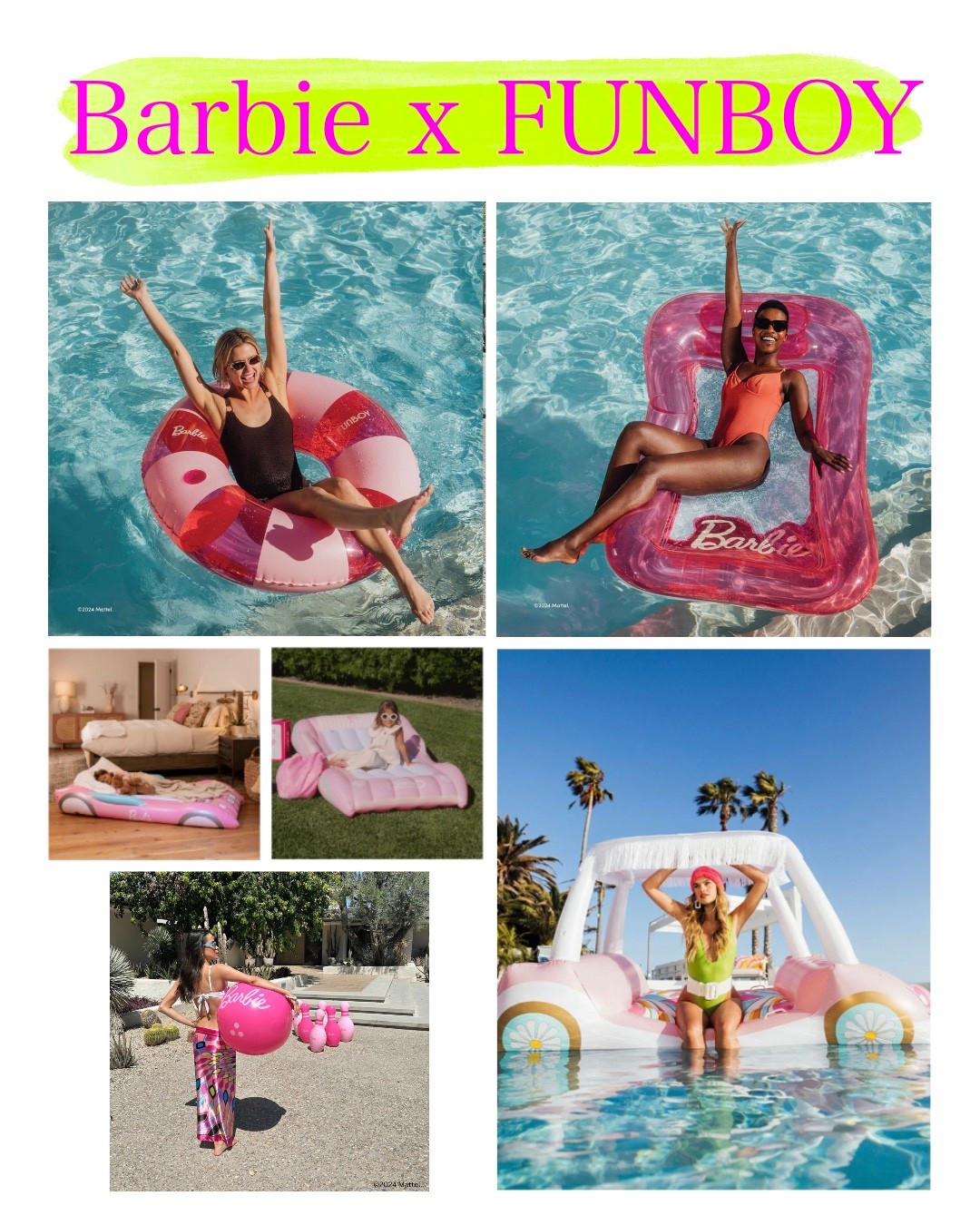 Barbie x FUNBOY
Pool floats, kids air mattresses, backyard bowling, and more!

#LTKSaleAlert #LTKmomlife #LTKKids