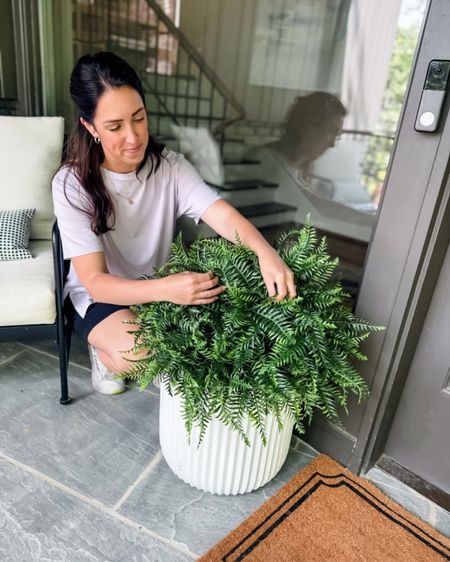 These realistic faux ferns fit perfectly in my favorite designer look for less planter! These are great if you’re like me and can’t seem to keep them alive each year. These come in a set and are close to what I would pay for real ferns so it’s a win for me! 

patio decor, porch setup, outdoor furniture, spring home decor, outdoor living, patio living, Amazon find, Amazon home, Walmart find, Amazon must have, Amazon home decor, classic home decor, home decor find, home decor inspiration, interior design, budget finds, organization tips, beautiful spaces, home hacks, shoppable inspiration, curated styling, Affordable home decor, budget home decor, patio refresh, deck refresh, home refresh, looks for less, home hack, home decor find, faux ferns, faux florals, entryway decor, porch decor, found it on amazon, looks for less, Target, lululemon, biker shorts, t shirt, oversized t, onclouds, tennis shoes, sneakers, ruffle socks, ootd



#LTKHome #LTKFindsUnder100 #LTKStyleTip