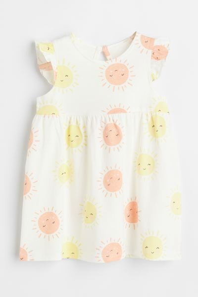 Ruffle-trimmed Jersey Dress | H&M (US + CA)