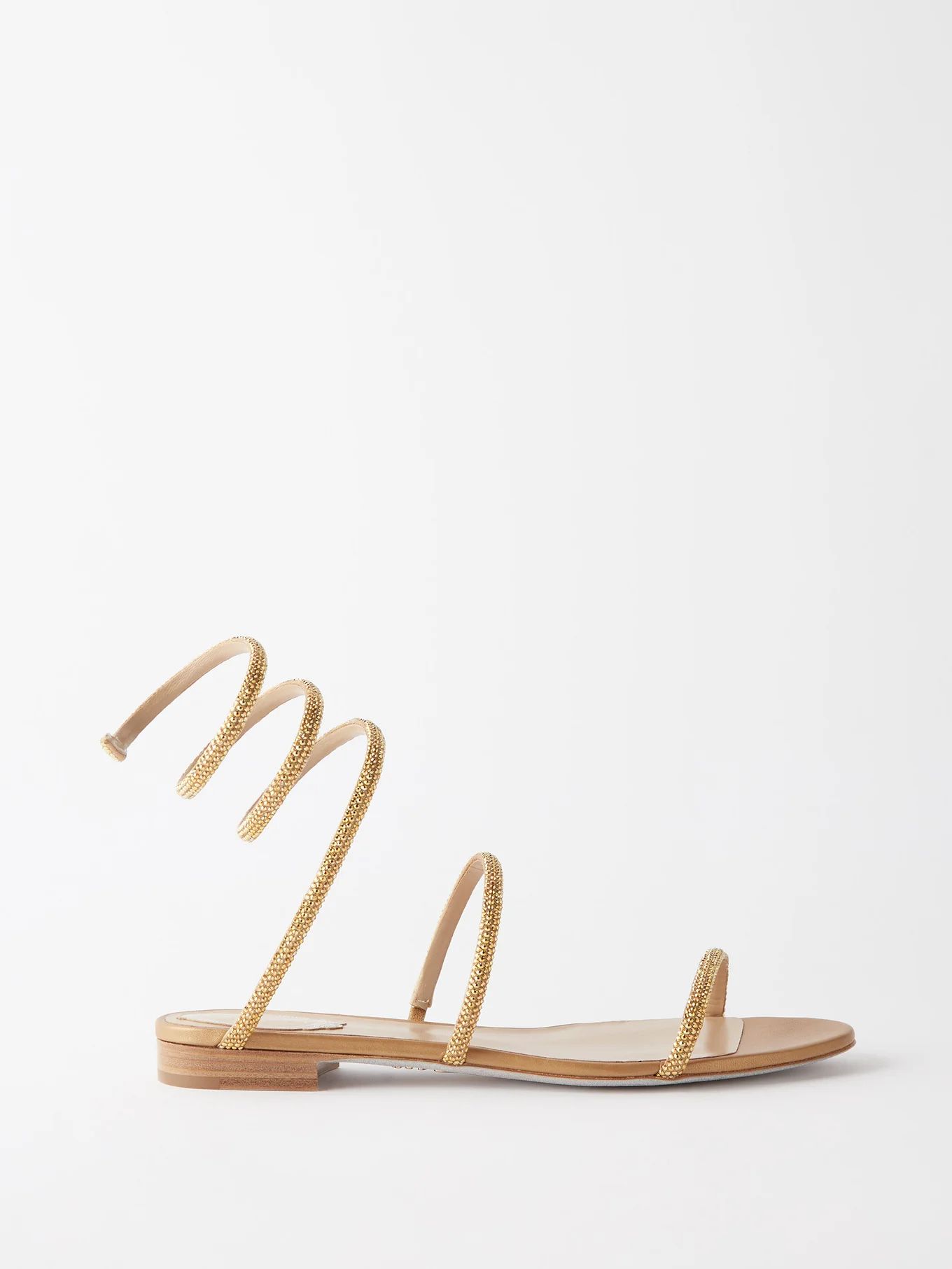 Cleo crystal-embellished satin sandals | Rene Caovilla | Matches (UK)