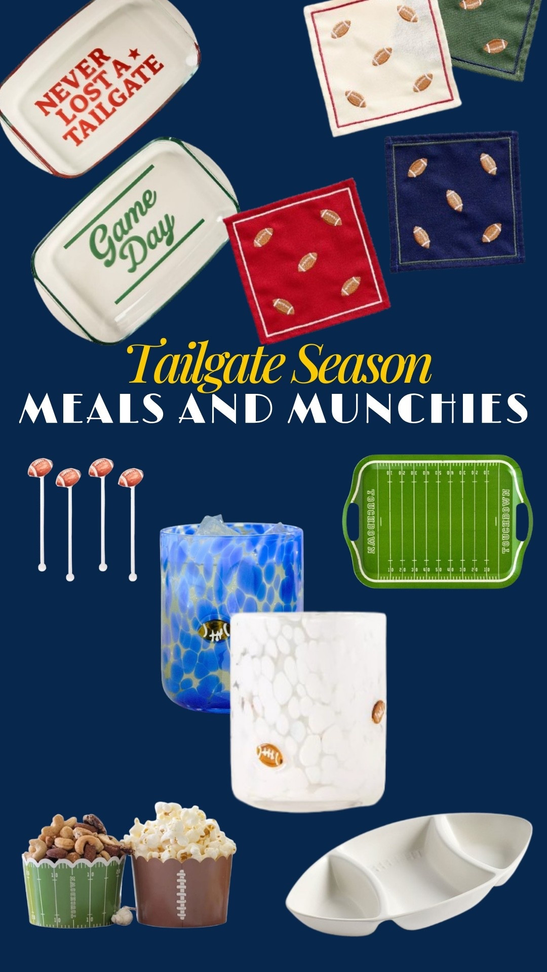 🏈✨ Tailgate season is here, and it’s all about the snacks + the setup! Whether you’re hosting at home or cheering from the parking lot, these game-day must-haves make your spread festive and functional.

#LTKhome #LTKparty #tailgateseason #gameday

#LTKFamily #LTKFallSale #LTKSeasonal