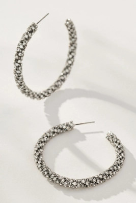Large Glam Hoop Earrings | Anthropologie (US)