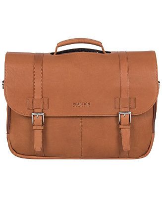Kenneth Cole Reaction Colombian Leather Flapover 15.6” Laptop Bag & Reviews - Backpacks - Lugga... | Macys (US)