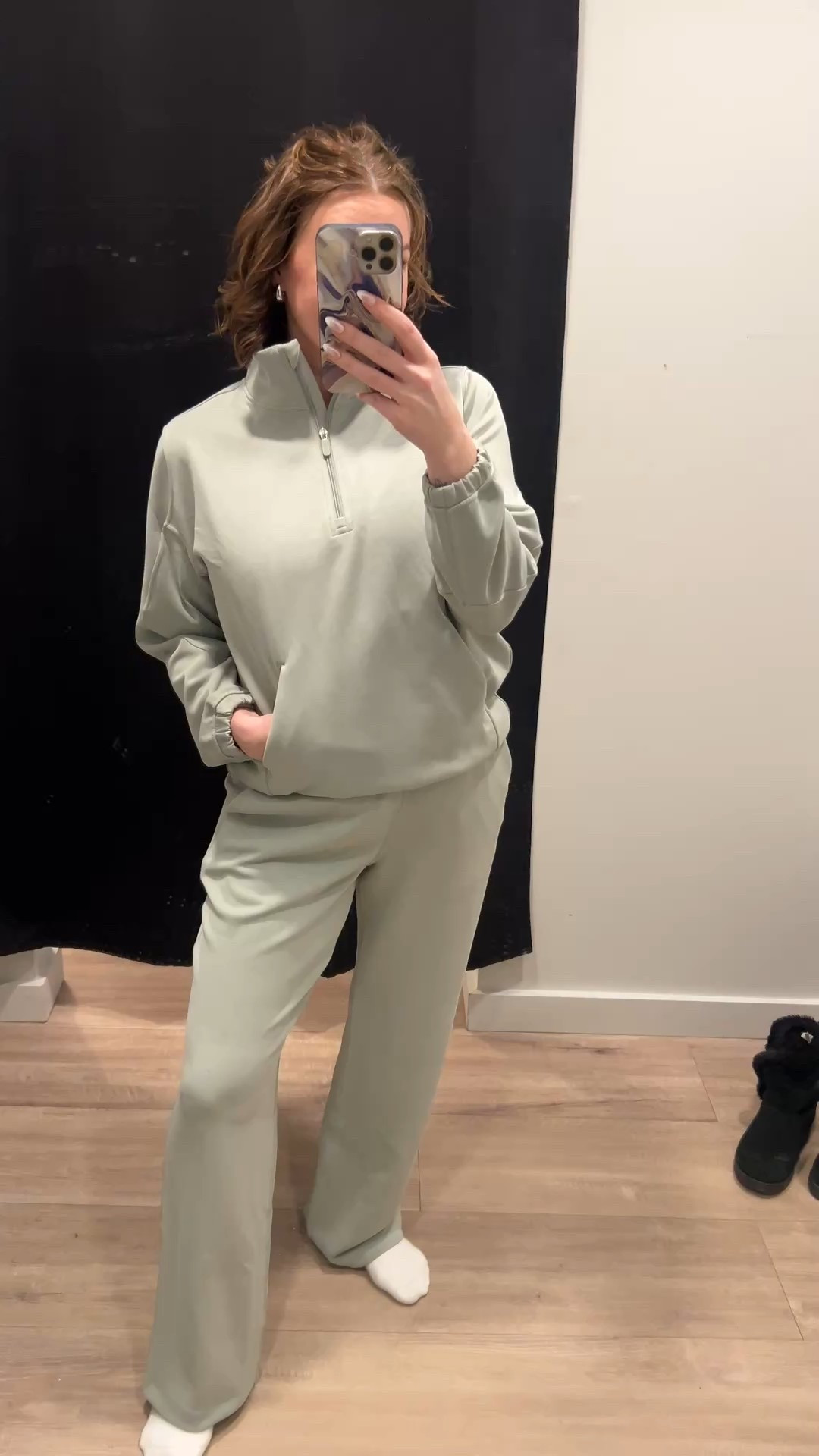 Lululemon soft streme set in fog green is on sale! I love any matching set in this fabric! #wmtm #lulu 

#LTKOver40 #LTKootd #LTKMidsize