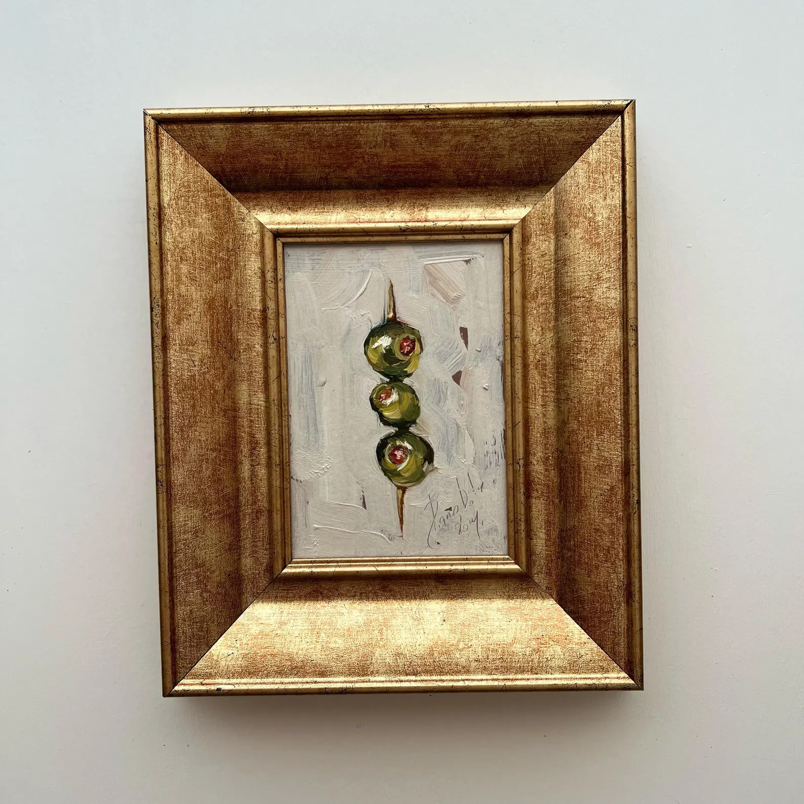 Olives Painting Home Wall Art Olives Impasto Semi Abstract Fine Artwork Oil Painting Kitchen Stil... | Etsy (US)