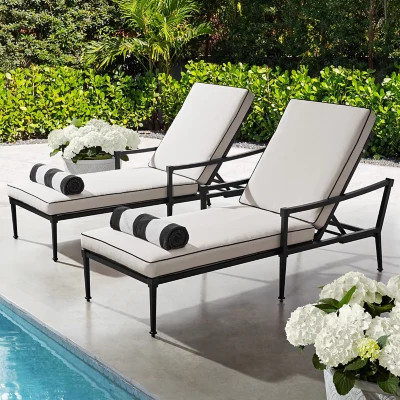 Member's Mark Sheffield Chaise Lounger with Adjustable Back, Set of 2 | Sam's Club