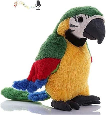 Talking Parrot Speaking Parrot Record Repeats Toy Talking Stuffed Animal Waving Wings Interactive... | Amazon (US)