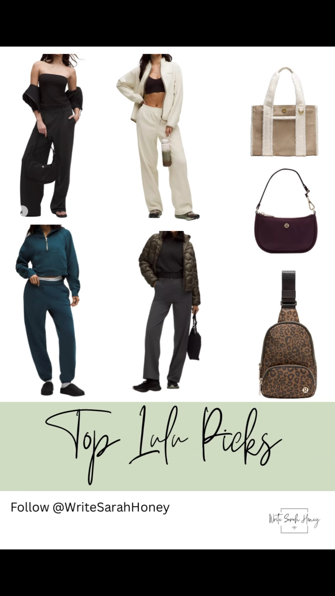 Top Picks from Lululemon, yes please! Check them out before they sell out! Follow Write Sarah Honey! Shop Now! 

#activewear
#athleisure
#athleisurestyle
#gymoutfit
#fitcheck
#yogastyle
#workoutoutfit
#activefit
#gymfashion
#fitnessstyle

#LTKSaleAlert #LTKActive #LTKfitnessgoals