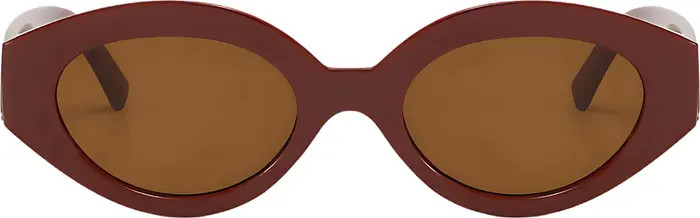 Fifth & Ninth Emily 52mm Oval Polarized Sunglasses | Nordstrom | Nordstrom