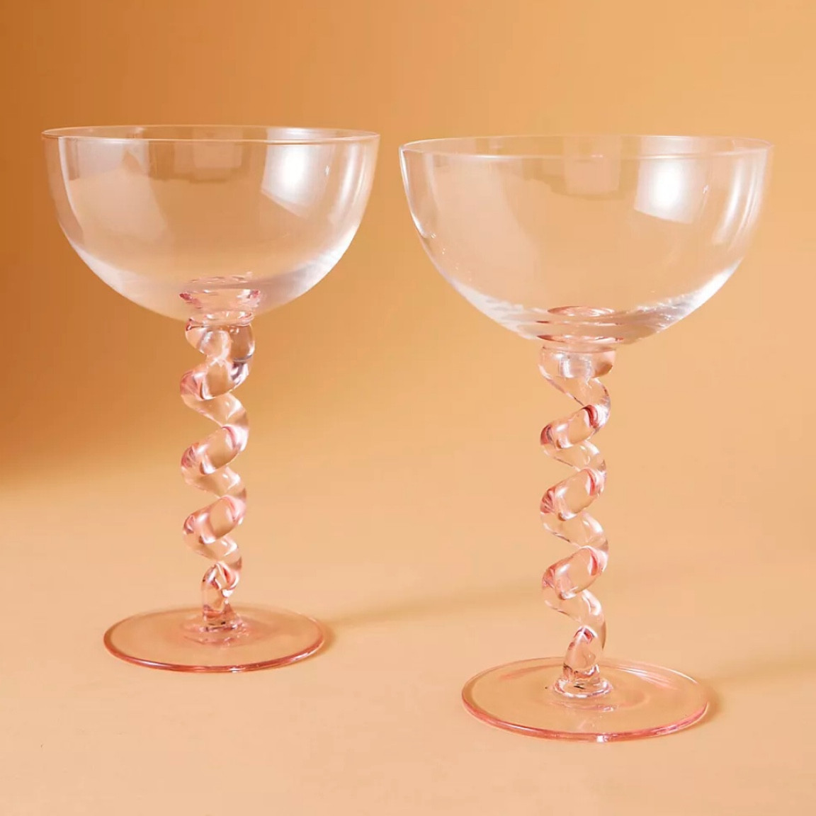 Fun Swirl Coupe Glasses 

#LTKHoliday #LTKGiftGuide #LTKhome