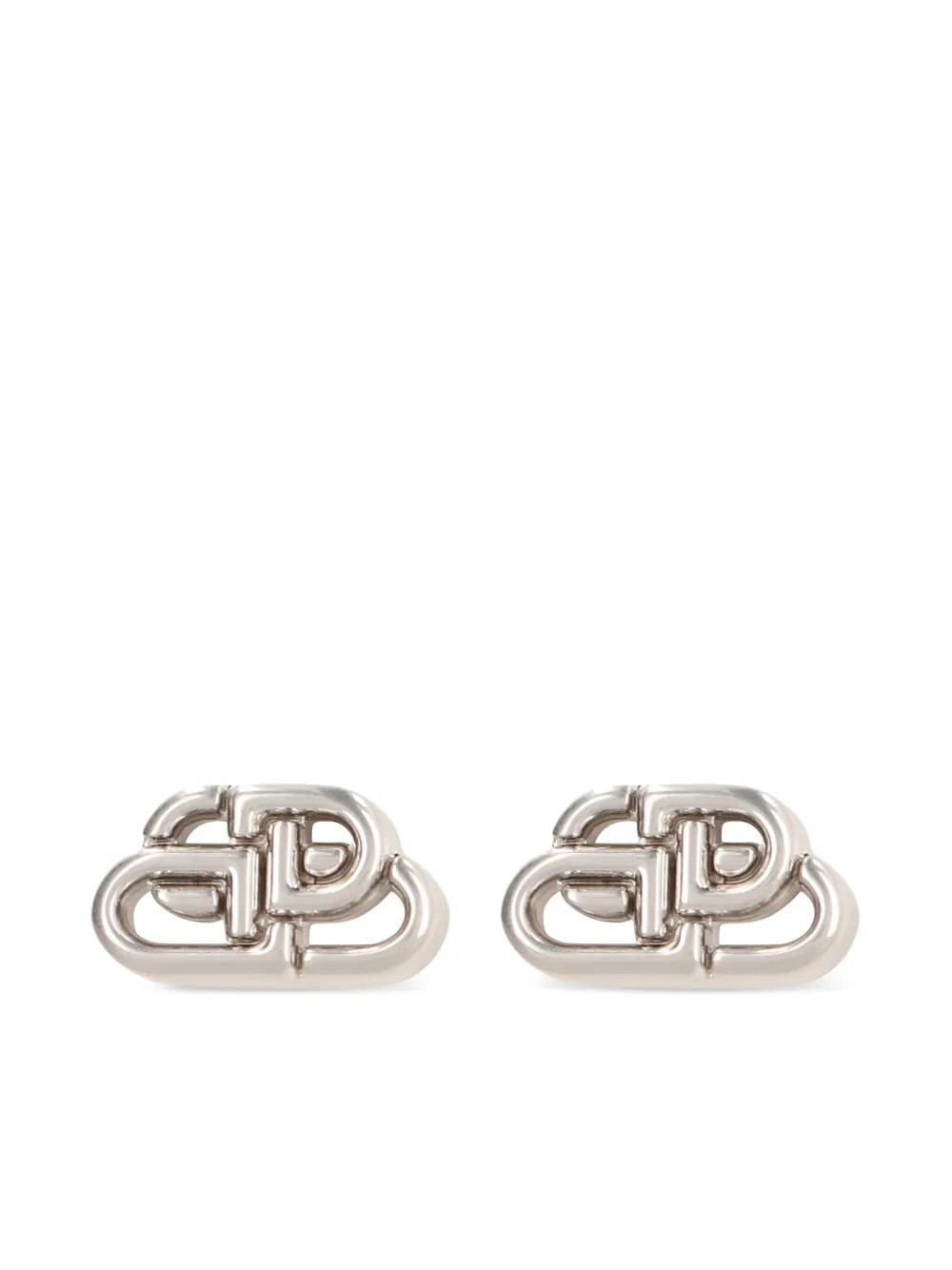 Balenciaga BB XS Stud Earrings | Silver | FARFETCH IE | Farfetch Global