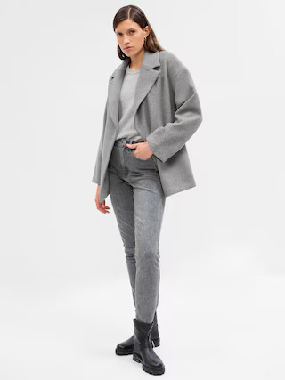 Wool Short Wrap Coat | Gap (CA)