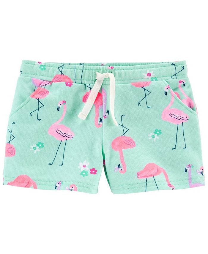 Carter's Baby Girls Flamingo Pull-On French Terry Shorts & Reviews - Shorts - Kids - Macy's | Macys (US)