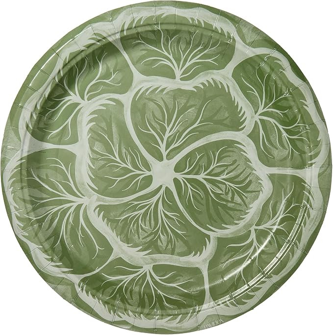 Melissa's Garden Cabbage Disposable Paper Dinner Plates Pack of 8 - Great for outdoor events, bbq... | Amazon (US)