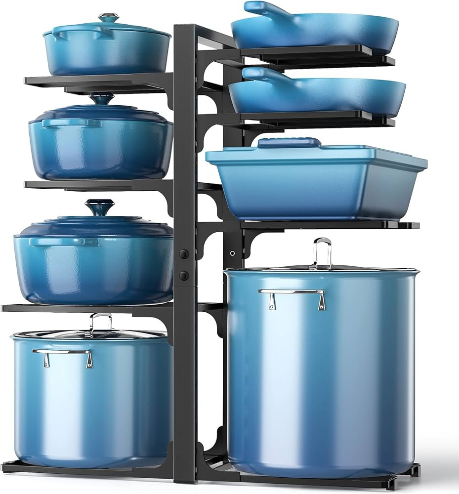 ORDORA Pots and Pans Organizer: under Cabinet, 21" Height Heavy Duty 120LBS Pots Pans Organizer R... | Amazon (US)